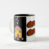 2 Couleurs Tasse de hutte d'écrou (Devant gauche)