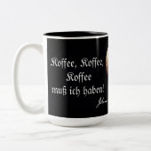 2 Couleurs Tasse de J.S. Bach Koffee (Gauche)