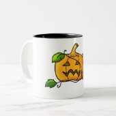 2 Couleurs Tasse de Jack-o'-lantern (Devant gauche)