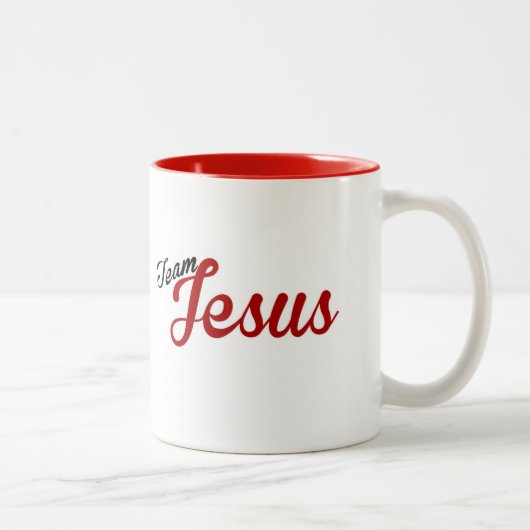 2 Couleurs Tasse de Jésus d'équipe (Droit)