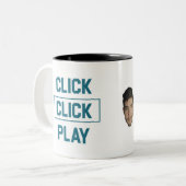 2 Couleurs Tasse de jeu de clic de clic (Devant gauche)