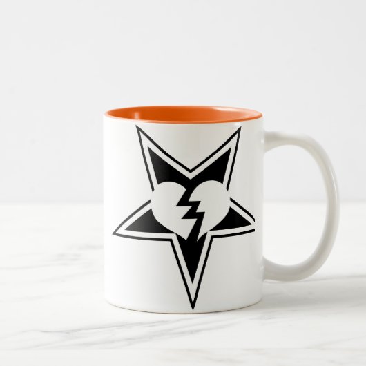 2 Couleurs Tasse de jeu de machine de haine - B/W (Droit)
