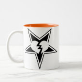 2 Couleurs Tasse de jeu de machine de haine - B/W (Gauche)