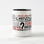 2 Couleurs Tasse de jeu de machine de haine - chevalerie (Centre)