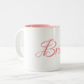 2 Couleurs Tasse de jeune mariée (Devant gauche)