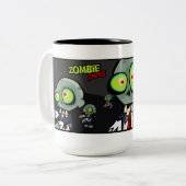 2 Couleurs Tasse de JIM de zombi (Devant gauche)