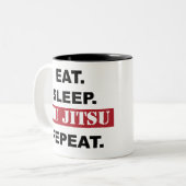 2 Couleurs Tasse de Jiu Jitsu (Devant gauche)