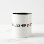 2 Couleurs Tasse de JOURS de VAISSEAU SPATIAL (Centre)