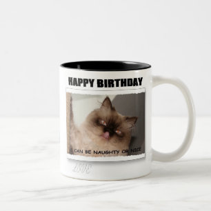 2 COULEURS TASSE DE JOYEUX ANNIVERSAIRE