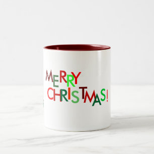 2 Couleurs Tasse de Joyeux Noël