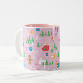 2 Couleurs Tasse de Joyeux Noël (Devant gauche)