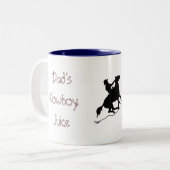 2 Couleurs Tasse de jus de Dad'sCowboy (Devant gauche)