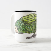 2 Couleurs Tasse de Kakapo (Devant gauche)
