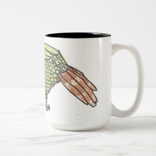 2 Couleurs Tasse de Kakapo (Droit)