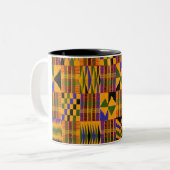 2 Couleurs tasse de kente (Devant gauche)