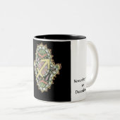 2 Couleurs Tasse de Khamsa de Sagittaire (Devant droit)