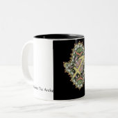 2 Couleurs Tasse de Khamsa de Sagittaire (Devant gauche)