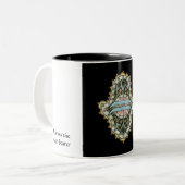 2 Couleurs Tasse de Khamsa de Verseau (Devant gauche)