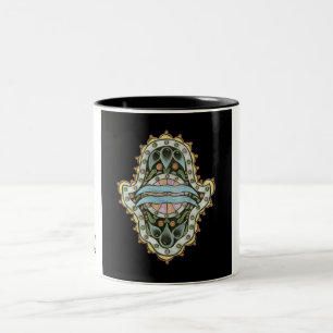 2 Couleurs Tasse de Khamsa de Verseau