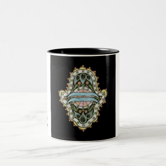 2 Couleurs Tasse de Khamsa de Verseau (Centre)