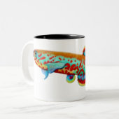 2 Couleurs Tasse de Killifish de Fundulopanchax Gardneri (Devant gauche)