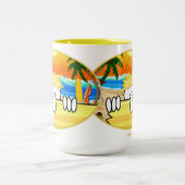 2 Couleurs Tasse de Kilroy de surfer (Centre)