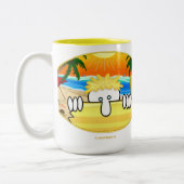 2 Couleurs Tasse de Kilroy de surfer (Gauche)