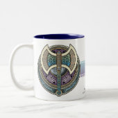 2 Couleurs Tasse de Knotwork Labrys (Gauche)
