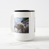 2 Couleurs Tasse de "Kuvasz" (Devant gauche)