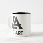 2 Couleurs Tasse de LA (Devant gauche)