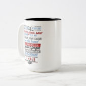 2 Couleurs Tasse de la doxologie du bûcheron (Devant gauche)