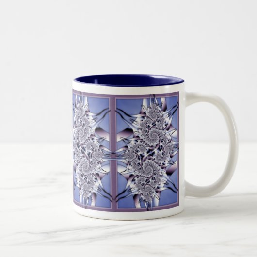 2 Couleurs Tasse de la fractale 200706061903d (Droit)