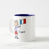 2 Couleurs Tasse de la France (Devant gauche)