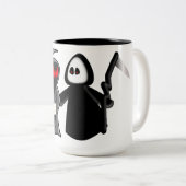 2 Couleurs Tasse de la mort de faucheuse (Devant droit)