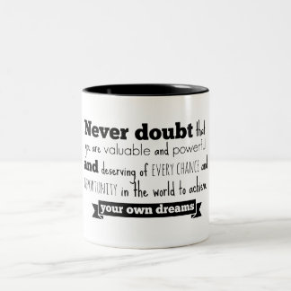 2 Couleurs Tasse de la parole de Hillary Clinton