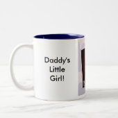 2 Couleurs Tasse de la petite fille du papa ! (Gauche)