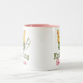 2 Couleurs Tasse de la Reine de tricot (Centre)