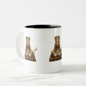 2 Couleurs Tasse de la royauté égyptienne antique – Pharaon f (Devant gauche)