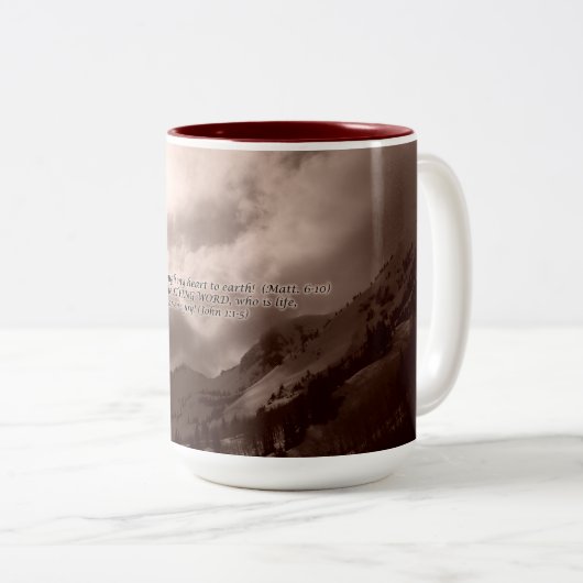 2 Couleurs Tasse de la vie (Devant droit)