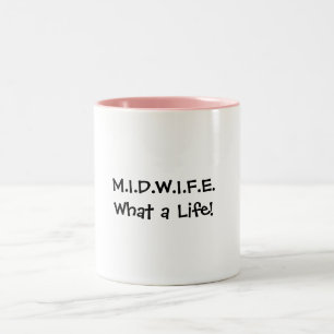 2 Couleurs Tasse de la vie de sage-femme