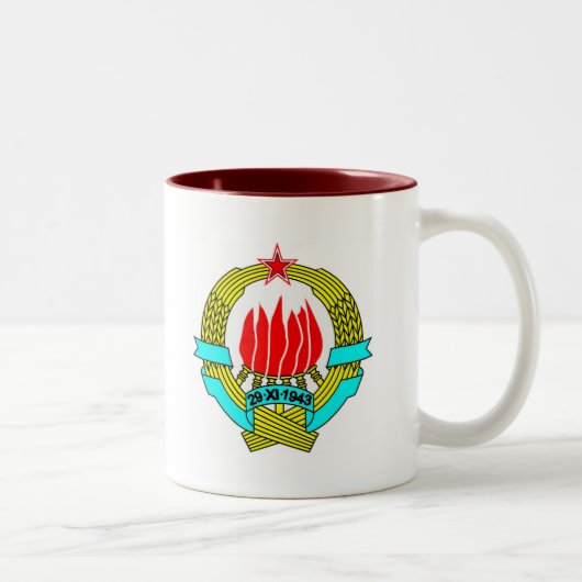 2 Couleurs Tasse de la Yougoslavie (Droit)