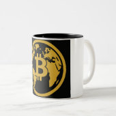 2 Couleurs Tasse de l'actif mondial Bitcoin (Devant droit)