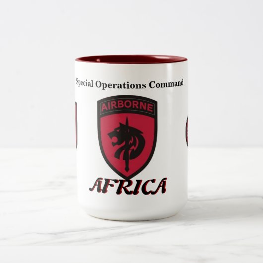 2 Couleurs Tasse de l'Afrique de commande d'opérations (Centre)