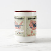 2 Couleurs Tasse de laiss de chasse de bourdon (Centre)