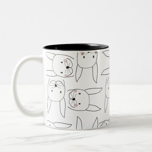 2 Couleurs Tasse de lapin (Gauche)