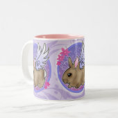 2 Couleurs Tasse de lapin d'ange (Devant gauche)