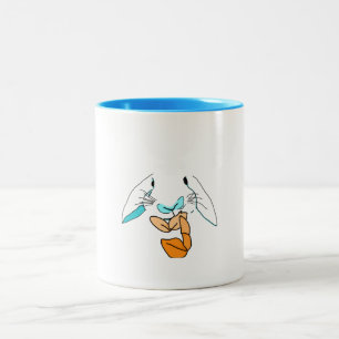 2 Couleurs Tasse de lapin d'art de bruit