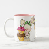 2 Couleurs Tasse de lapin de petit gâteau (Gauche)