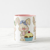 2 Couleurs Tasse de lapin de petit gâteau (Centre)
