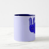 2 Couleurs Tasse de lapin d'indigo (Centre)